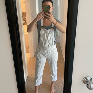 White Long Overalls